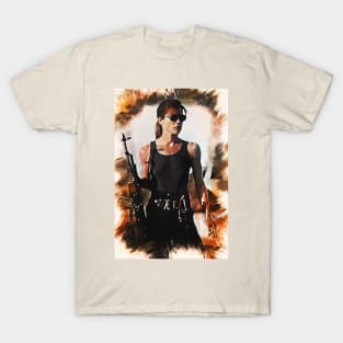 Sarah Connor Portrait T-Shirt